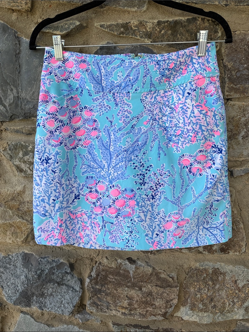 Lilly Pulitzer Jonas Skort Blue Ibiza Now You Sea Me Print Size 2 Golf Tennis